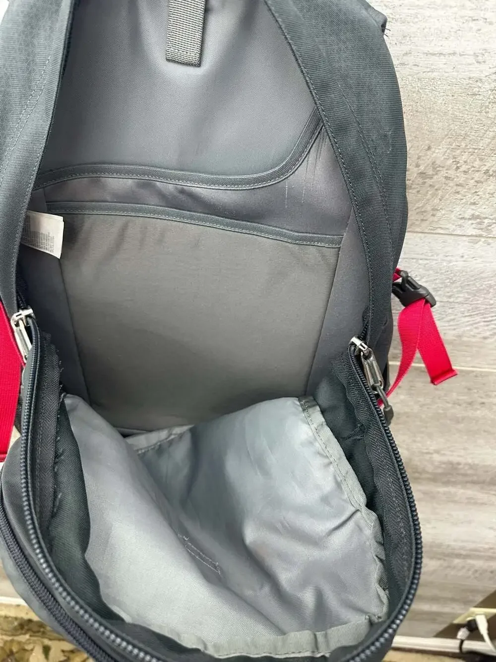 The North Face Recon Backpack Black Red Laptop Day Bag